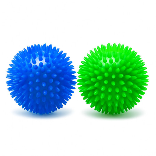 Squeaky spiky dog balls - spiky,